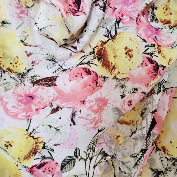 INC Floral Cold Shoulder Long Sleeve Blouse 1X NWT - Picture 4 of 4